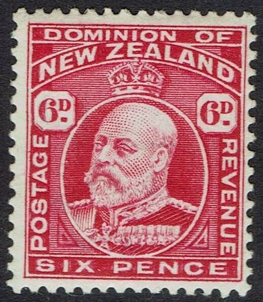 NEW ZEALAND 1909 KEVII 6D PERF 14 X 14.5 