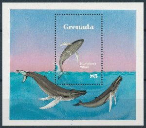 [109093] Grenada 1982 Marine life Humpback Whales Souvenir Sheet MNH