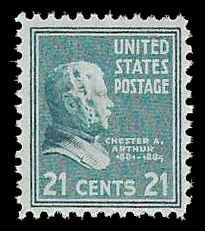 PCBstamps  US # 826 21c Chester A. Arthur, MNH, (14)