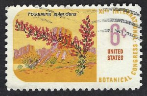 United States #1378 6¢ Botanical Congress - Ocotillo (1969). Used.