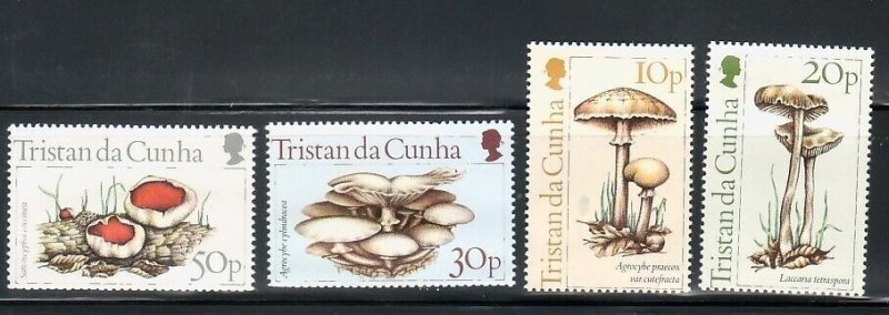 Tristan Da Cunha Sc 352-5 NH ISSUE of 1984 - Mushrooms