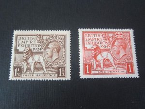 United Kingdom 1924 Sc 185-186 set MNH