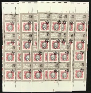 2410    World Stamp Expo ‘89     25 MNH 25¢ plate blocks    Issued in 1989