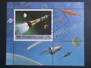 FUJEIRA-AIRMAIL STAMP:1972- SPACE PROJECT CTO S/S SHEET