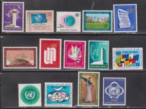 UNITED NATIONS (Geneva) Scott 1-14 MNH