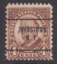 United States (1930) Sc 685 used, precancel Johnstown NY