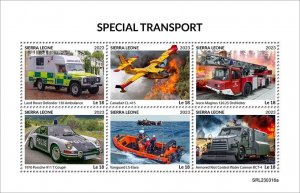 SIERRA LEONE - 2023 - Special Transport - Perf 6v Sheet - Mint Never Hinged