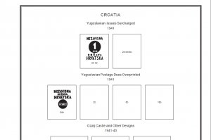 CROATIA STAMP ALBUM PAGES 1941-2011 (137 PDF digital pages)