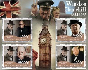 Stamps.Winston Churchill 2024 year 1+1 sheets perforated