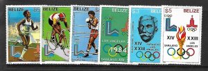 BELIZE Sc 555-60 NH issue of 1981 - OLYMPICS, Sc$46