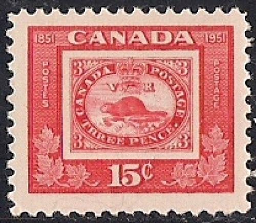Canada #314 15 cent 1st Canada Beaver Stamp Mint OG NH VF-XF