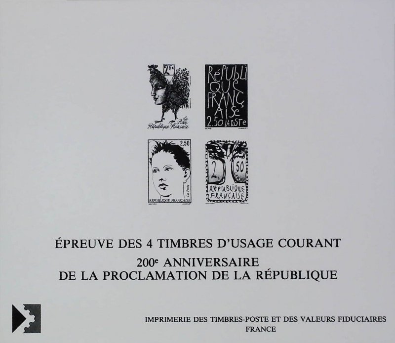 1992 France Proclamation of the Republic Luxury Proof X846-