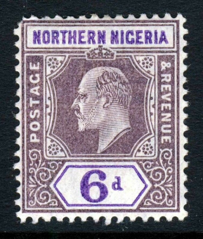 NORTHERN NIGERIA King Edward VII 1905 6d Purple&Violet Mult Crown CA SG 25 MINT