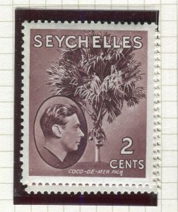 SEYCHELLES; 1938 early GVI issue Mint hinged Shade of 2c. Chalk paper value