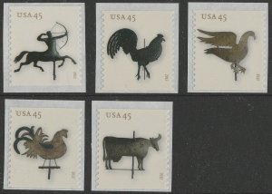 US 4613-4617 Weather Vanes 45c set (5 stamps) MNH 2012