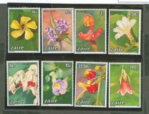 Zaire #1146-1152  Single (Complete Set) (Flowers)