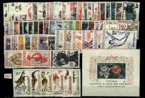 Czechoslovakia 1963      MNH Year set  69 stamps + 1 Souvenir sheet