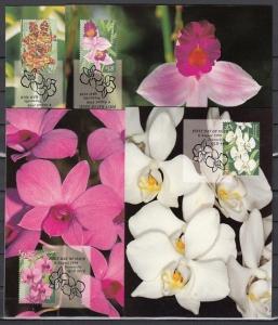 Australia, Scott cat. 1681-1684. Orchids issue as Maximum Cards. ^