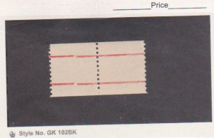 Scott # TD96 Dummy Precancel Gap Test Stamps Pair Carmine Mint/VF/NH,Shiny Gum