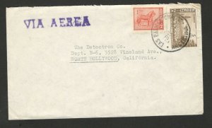 ARGENTINA TO USA - TRAVELED AIRMAIL LETTER - HORSE - 1961.