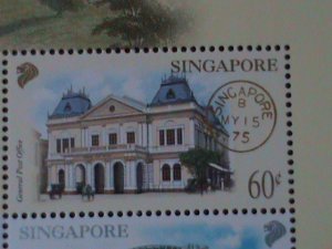 ​SINGAPORE-2000-SC# 939- POST OFFICES &  FANCY CANCELS-MNH S/S-VF LAST ONE