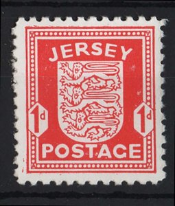 Jersey 1941 Wartime 1d Arms chalky unmounted mint