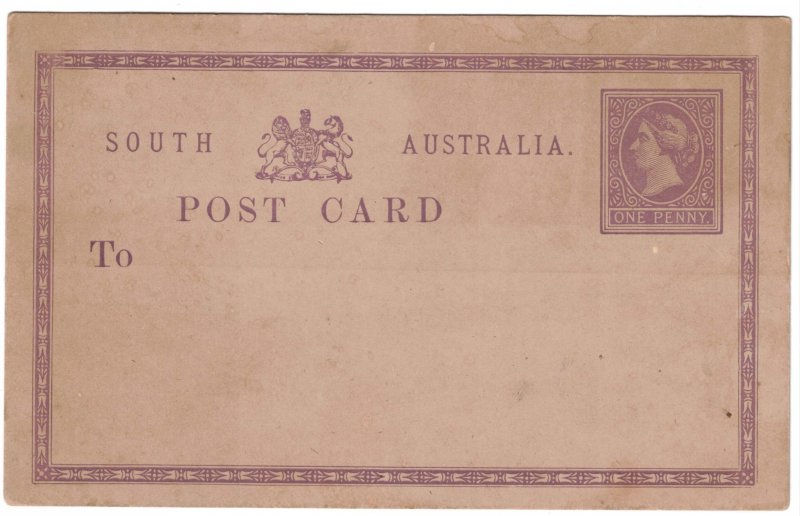 SOUTH AUSTRALIA - Postal Stationary Card 1p Unused