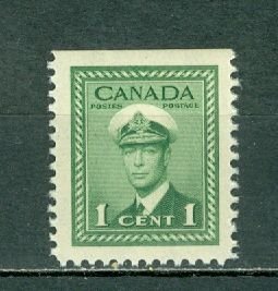 CANADA 1942 GEO VI  #249as( UPPER SELVAGE) FROM BKLT MNH...$1.25