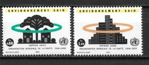 UN Geneva 232-33 Healthy Environment set MNH