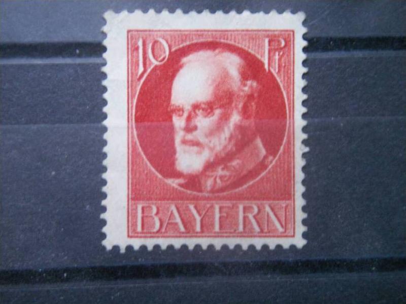 BAVARIA, 1914, MNH 10pf, King Ludwig III, Scott 98