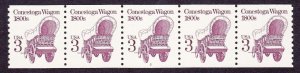 PNC5 3c Conestoga Wagon 3 No Tag (NT) Shiny Gum US 2252a MNH F-VF