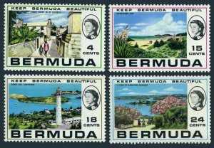 Bermuda 276-279, MNH. Mi 265-268. Keep Bermuda Beautiful, 1971. Views,Lighthouse