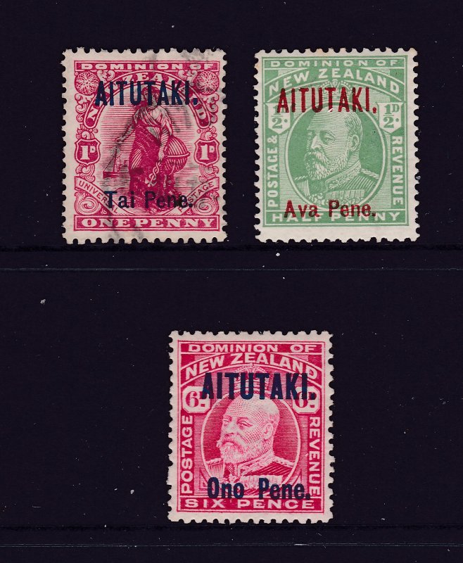 Aitutaki x 3 earlies 2 MH 1 used