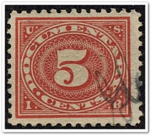 R232 5¢ Documentary Stamp (1917) Used