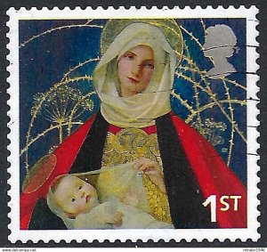 GREAT BRITAIN 2005 QEII 1st Multicoloured, Christmas-Madonna and Child SG2586 FU