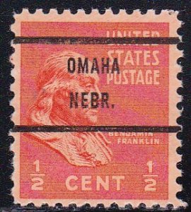 Precancel - Omaha, NE PSS 803-71 - Bureau Issue