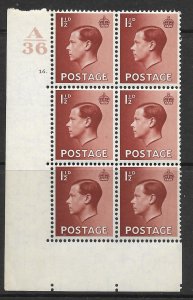 1½d A 36 Cylinder Block - 16 Dot UNMOUNTED MINT