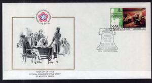 Samoa 429 US Bicentenial U/A FDC