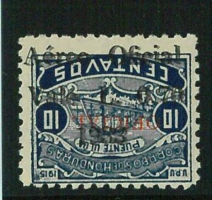 88729 - HONDURAS -  Sanabria# 164  ERROR: Double Inverted  Overprint - MINT MH 