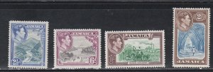 Jamaica # 120, 123, 125, 126, Pictorial Scenes, Mint NH, 1/3 Cat.