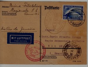 Germany/Brazil Zeppelin card 18.5.30