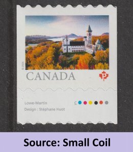 Canada 3433 Far & Wide Abbaye P small coil plate single MNH 2024