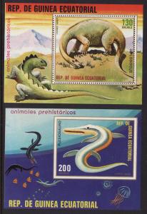 Equatorial Guinea - Mi #BLK 304-5 F-VF Mint NH ** Dinosaurs