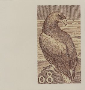 Greenland Eagle legends 1969 by Czeslaw Slania limited edition foil print