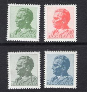 Yugoslavia   #1193-1201 1974  MNH President Tito complete  (4 vals)