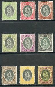 Southern Nigeria SG1/9 QV Set of 9 (1d tone spots) M/M