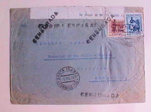 SPAIN  GULF OF GUINEA FERNANDO POO CENSORED 1936 DEC 2 B/S CAMEROON 1936 DEC 17