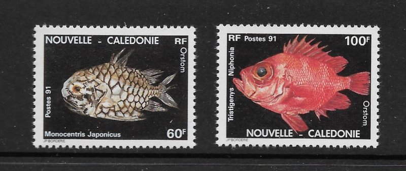 FISH - NEW CALEDONIA #652-3  MNH