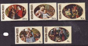 Cook Is-Sc#268-72-id10-unused hinge remnant set-Christmas-Paintings-1969-