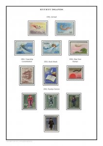 Ryukyu Islands 1948-1972 PDF (DIGITAL)  STAMP ALBUM PAGES